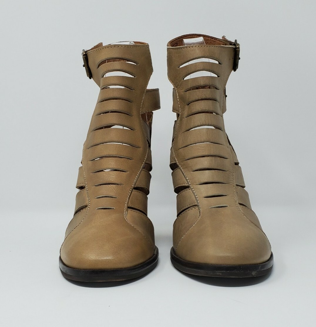 Free People Women’s Hayes Heel Boots Usa Sz 6 Sz EU 36 Faded Khaki New
