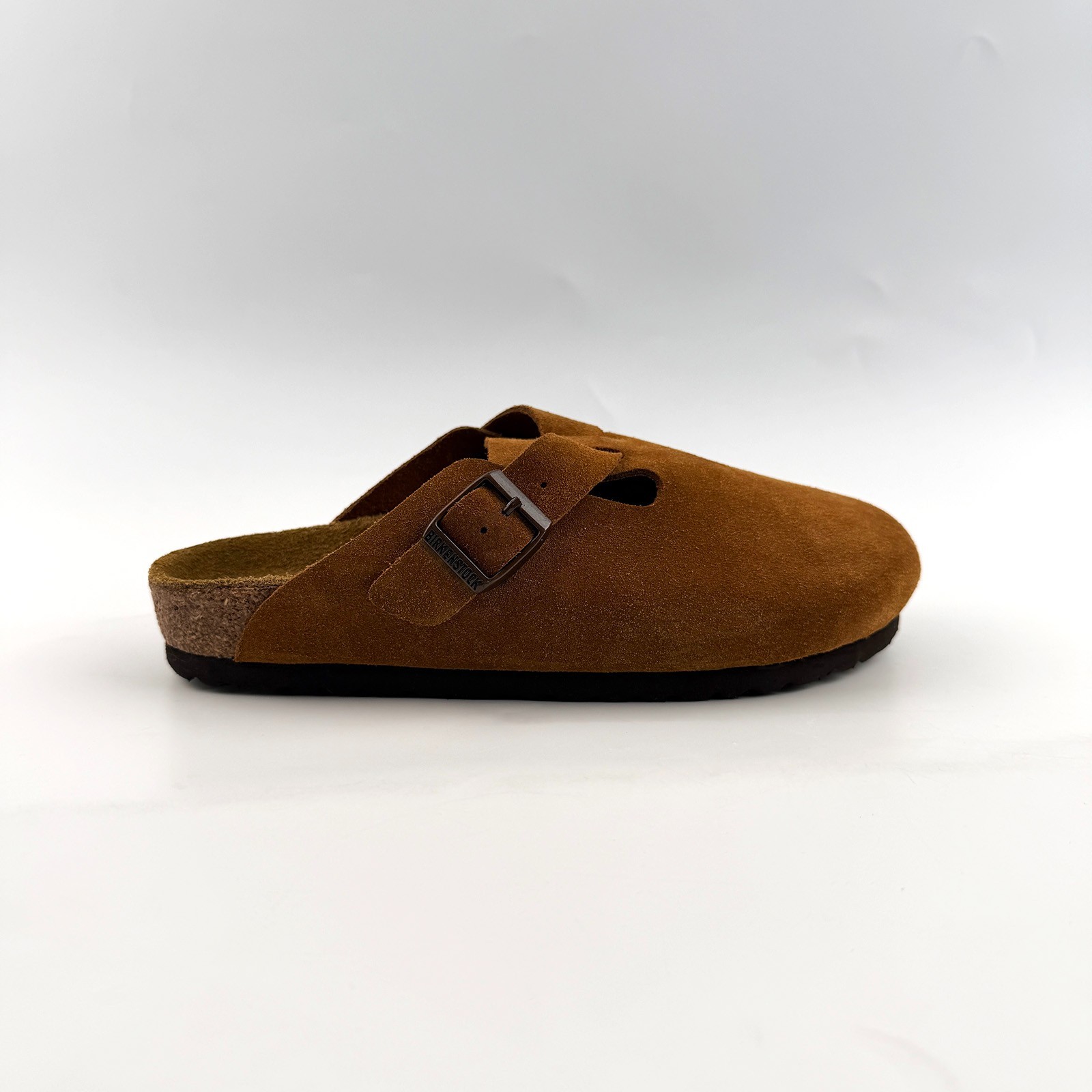Birkenstock Boston Soft Footbed Mink Suede Leather Clogs Unisex Size EU37-EU45