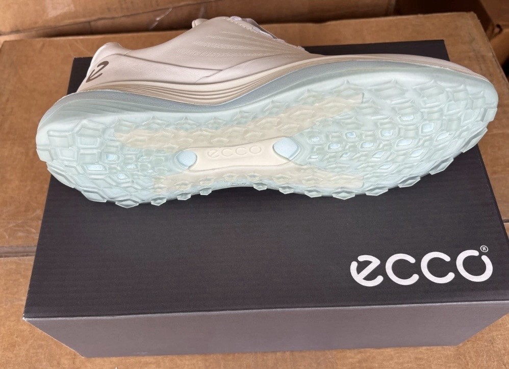 ECCO GOLF LT1 BOA Spikeless Women’s Shoes 🆕 White Ice Blue 🆕 US 10-10.5 EU 41