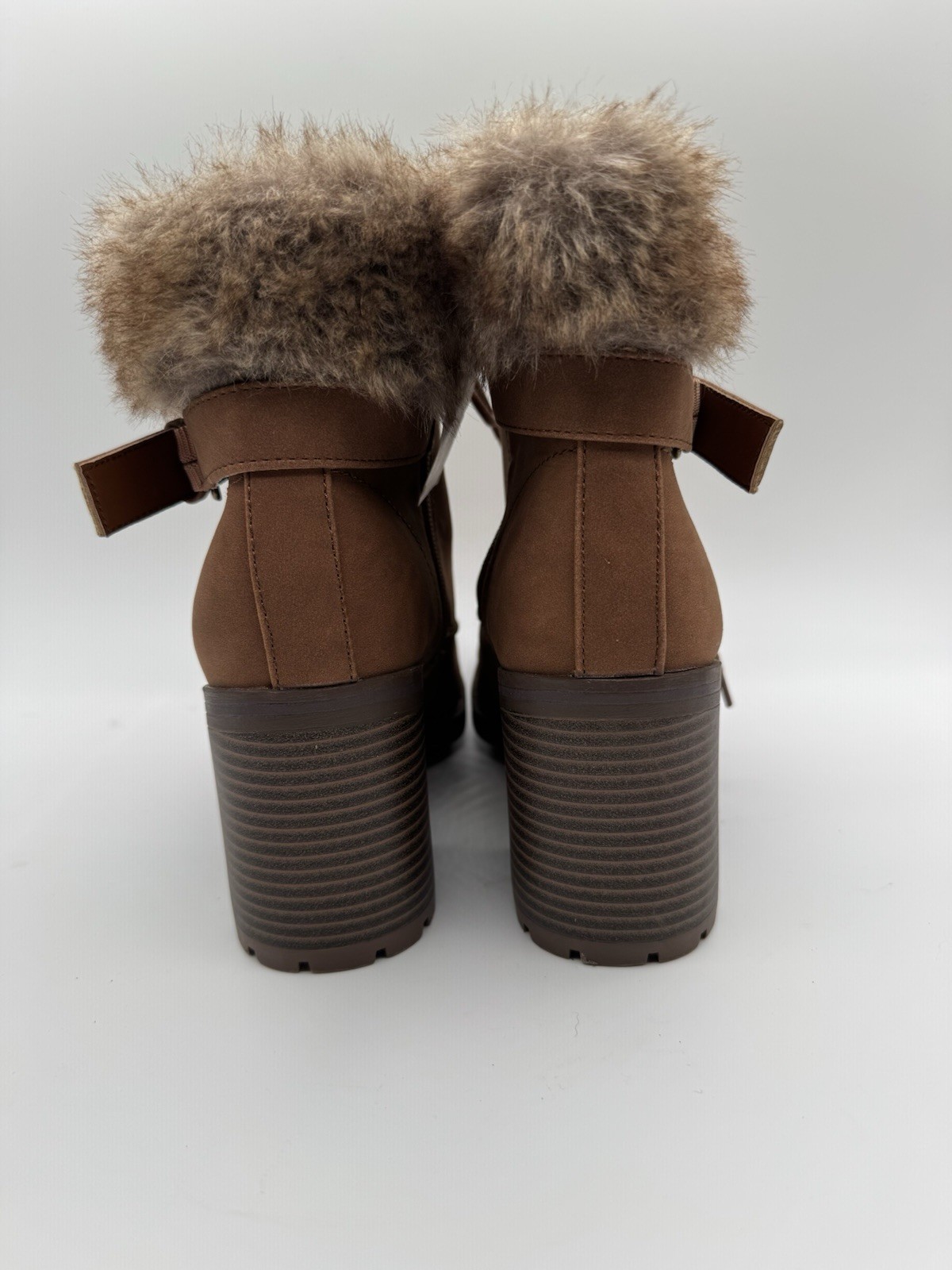 Falls Creek Amelia Camel Fashion Casual Boots Faux Fur size 9M NEW