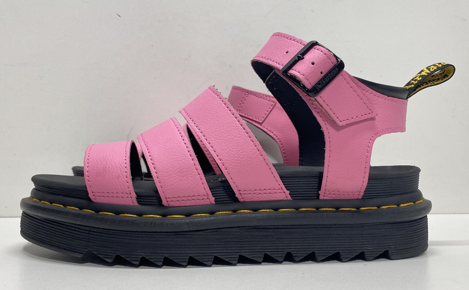 Dr. Martens Blaire Pink Leather Platform Gladiator Sandals Women’s Size 10