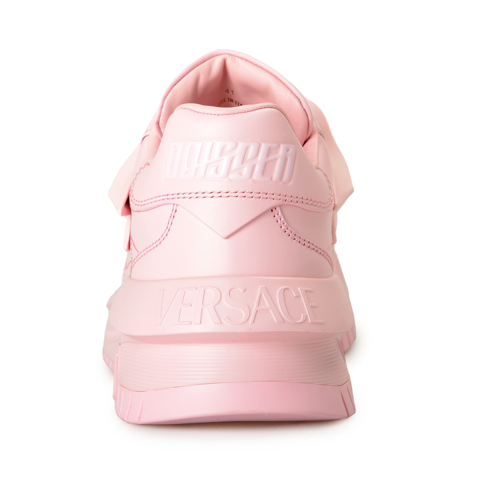 Versace Women’s «Odissea» Rose Pink 100% Leather Sneakers Shoes US 6 IT 36