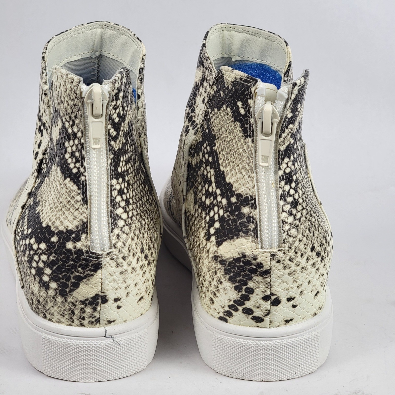 Steve Madden Claud Womens 9 Snakeskin Wedge Sneakers Streetwear Casual Shoe