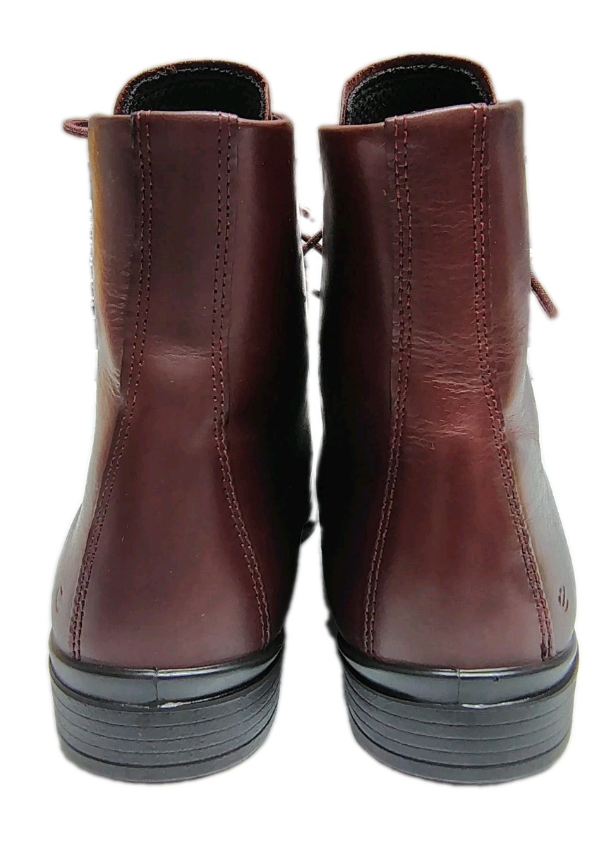 ECCO Touch 15 Lace Up Leather Ankle Booties Oxford Boots US Women 8-8.5 EU39 NEW