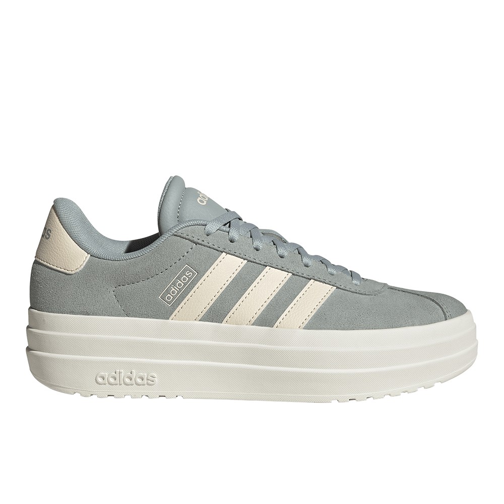 adidas Vl Court Bold Lace Up Womens Green Sneakers Casual Shoes IH9150