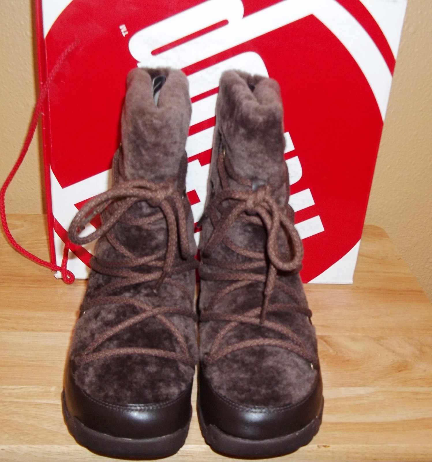 FitFlop Super Blizz Womens Winter Pull-on Boots Chocolate New US 5 / UK 3/ EU 36