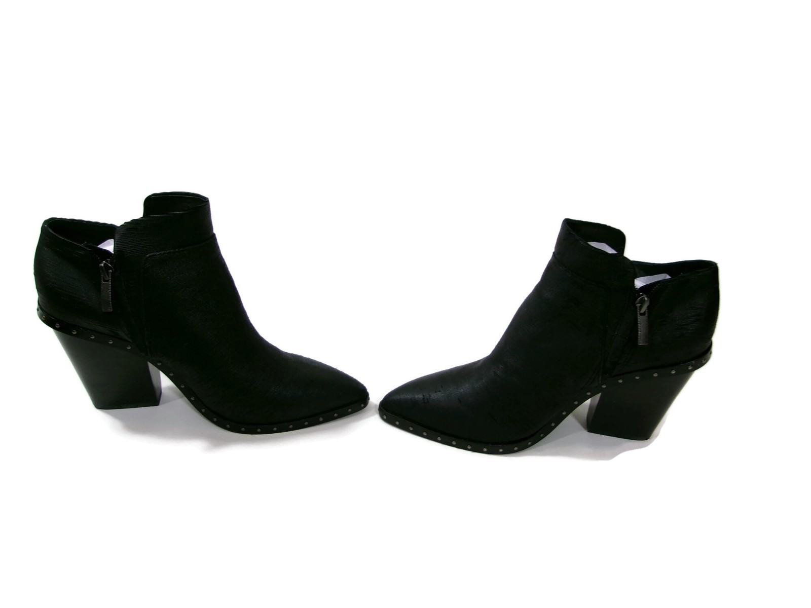 Mercer Edit Womens Road Rage Studded Black Leather Boots Booties Shoes Size 8.5