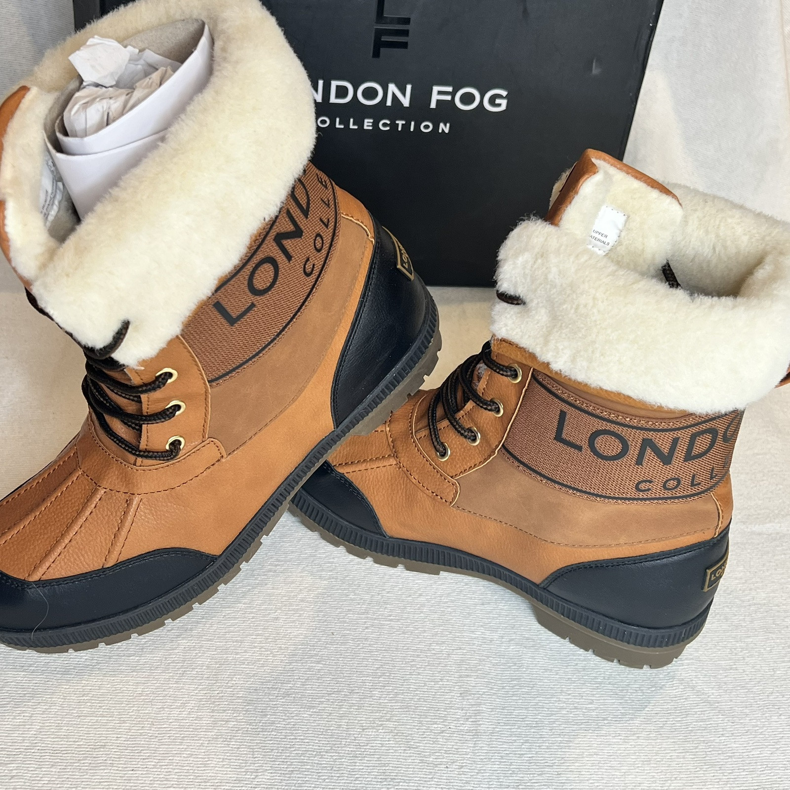 ￼London Fog Womens Boots Size 10M.MLFW Milly Combo Not Available In Retail store