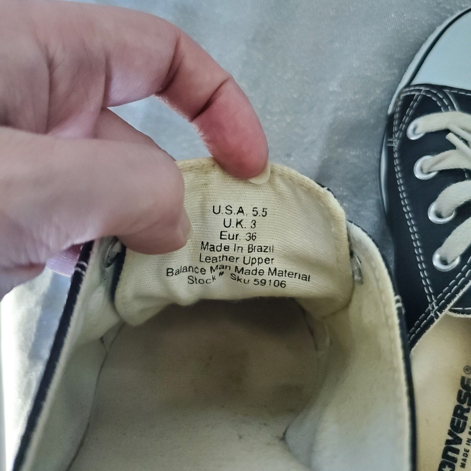 RARE 90s vtg Converse All Star Black White Canvas Mule Wedge Heels Women 5.5