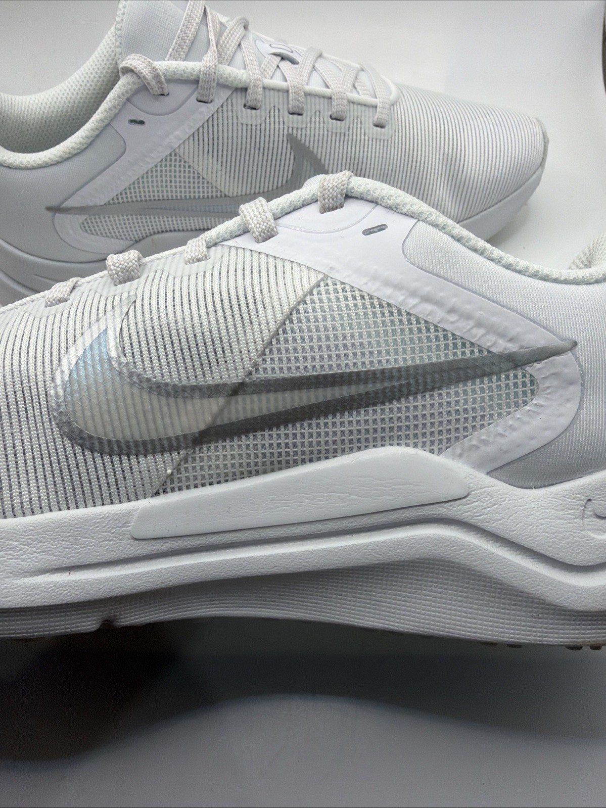 Nike Womens Size 6 Downshifter 12 DD9294-100 White Running Shoes Sneakers