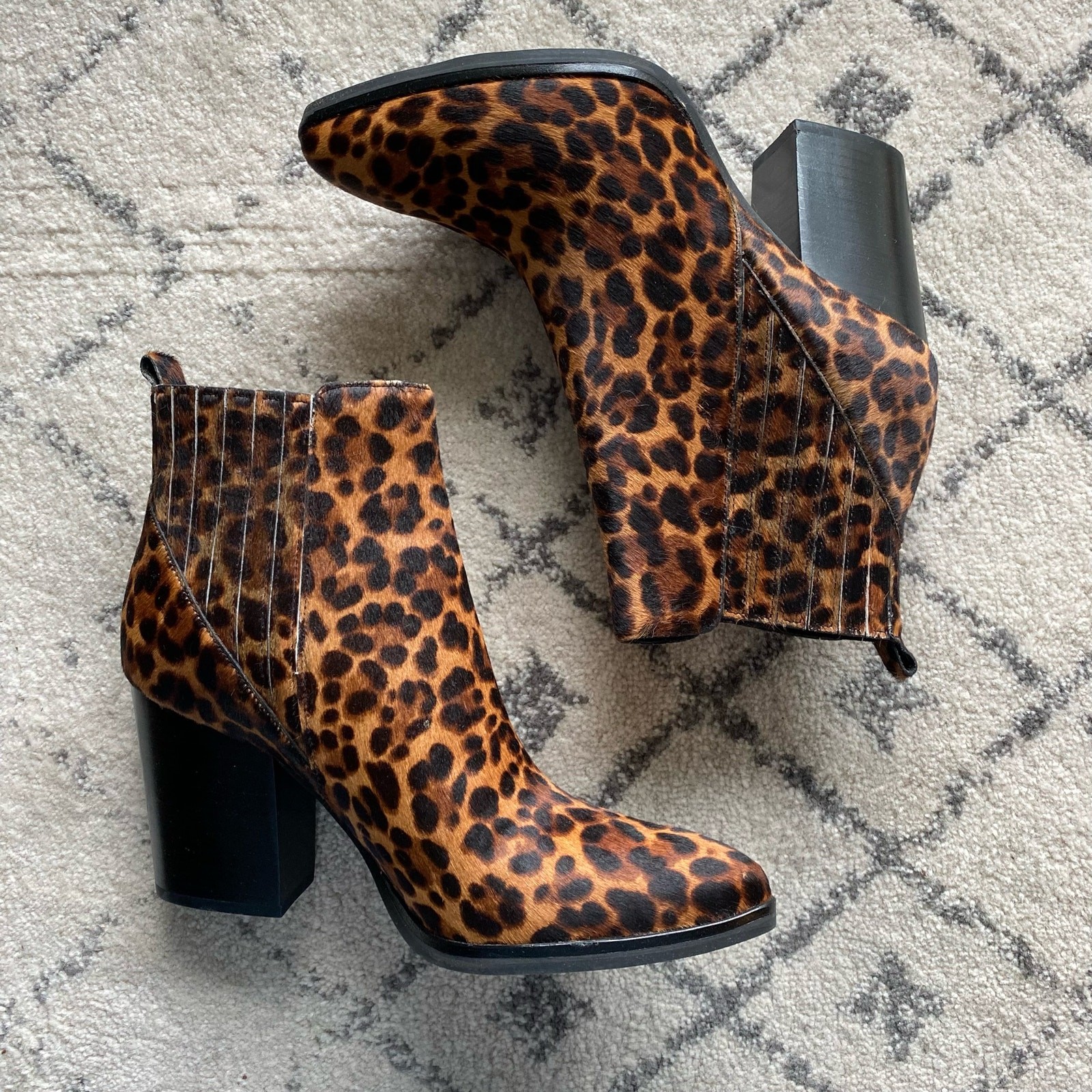 Marc Fisher LTD Alva Genuine Calf Hair Bootie Size 8.5
