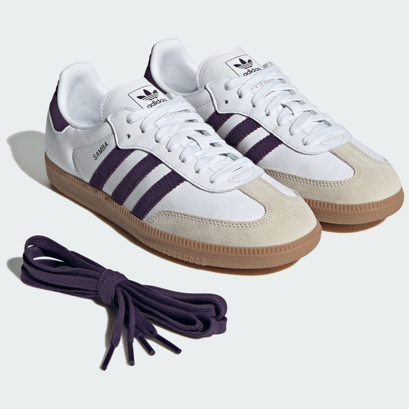 adidas WMNS Samba OG Cloud White Alumina Aurora Plum JS1392 Women’s Size