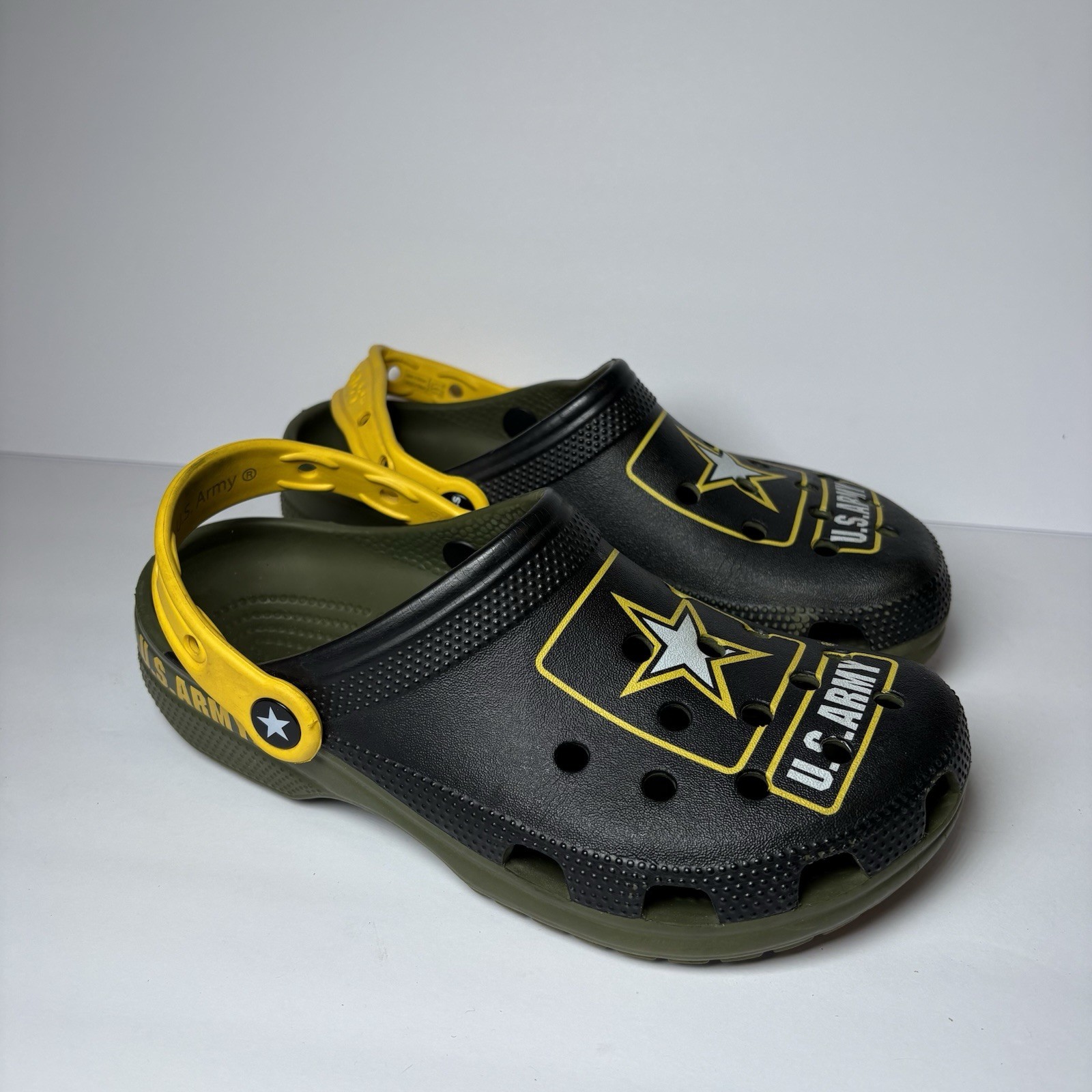 Crocs Women’s 7 Men’s 5 Slip On Clogs United States US Army Military Shoes