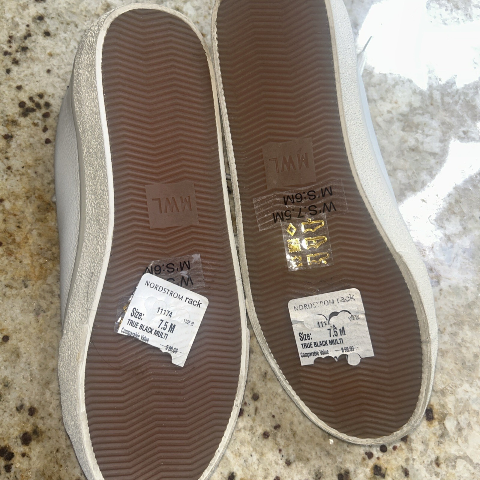 Madewell Delia Sidewalk Low-Top Sneaker white leather W’S 7.5M, M’S 6M