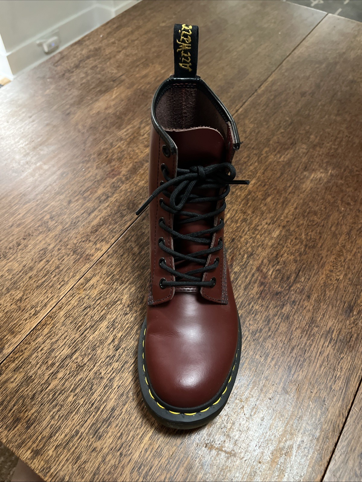 Amputee Size 7 Left Dr Martens Cherry Red 1460 Smooth Leather Boots