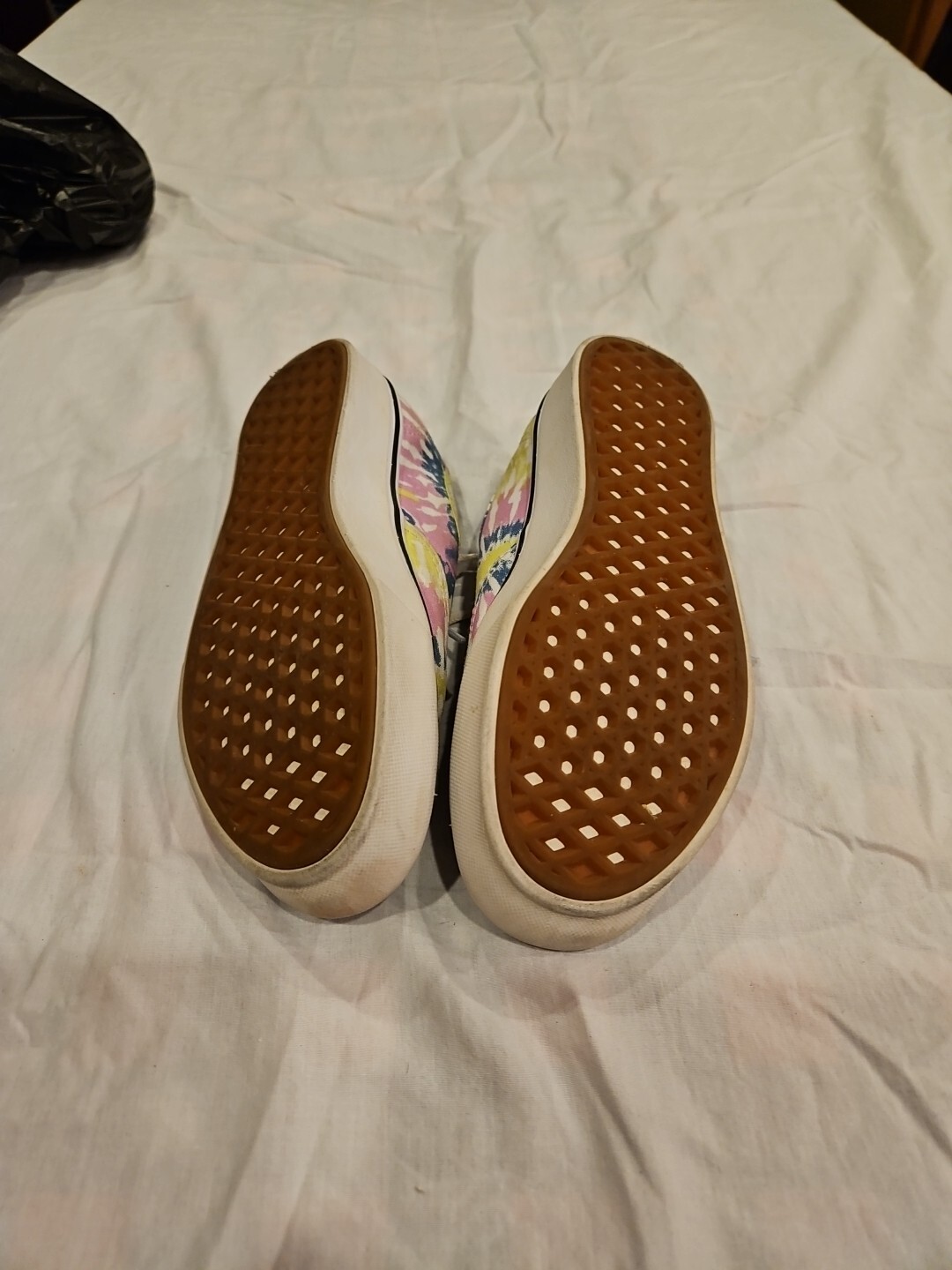Vans Comfy Cush Old Skool Womens 5.5 Rainbow Tie dye Skate Shoes