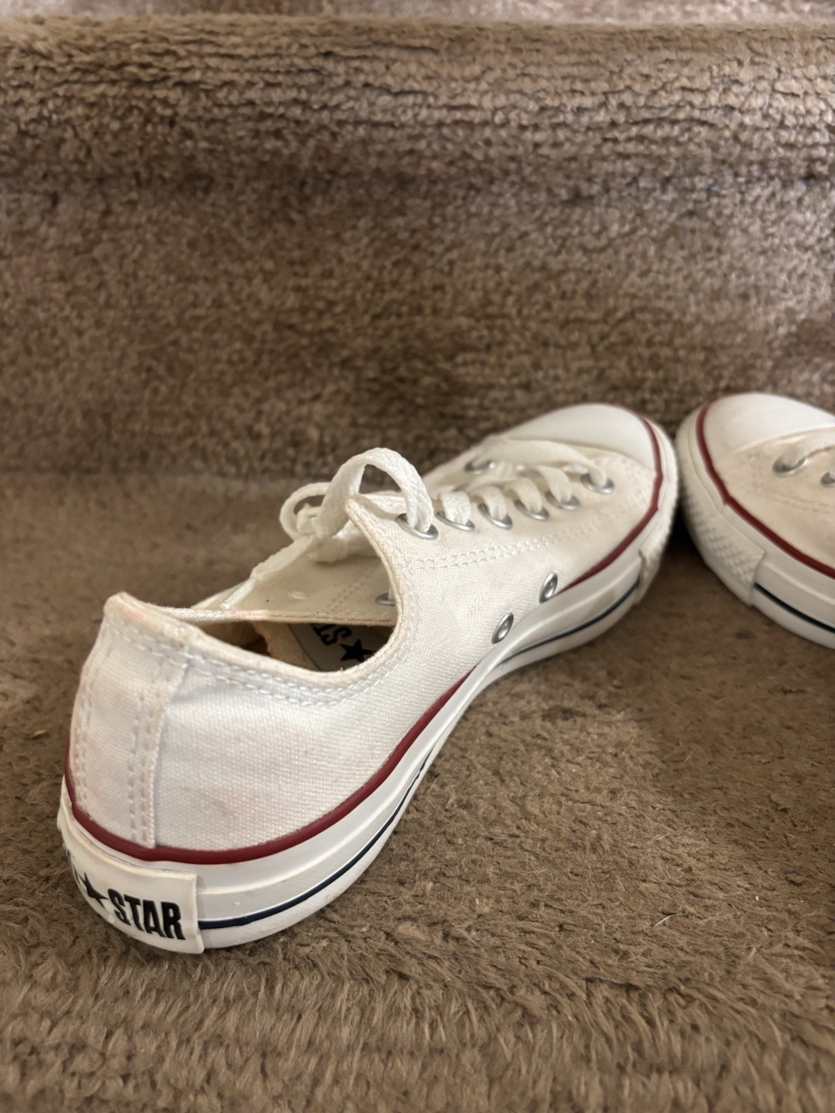 Converse All Star Low Top Lace-Up Sneakers White Unisex Adults Sz 6M 8W Classic