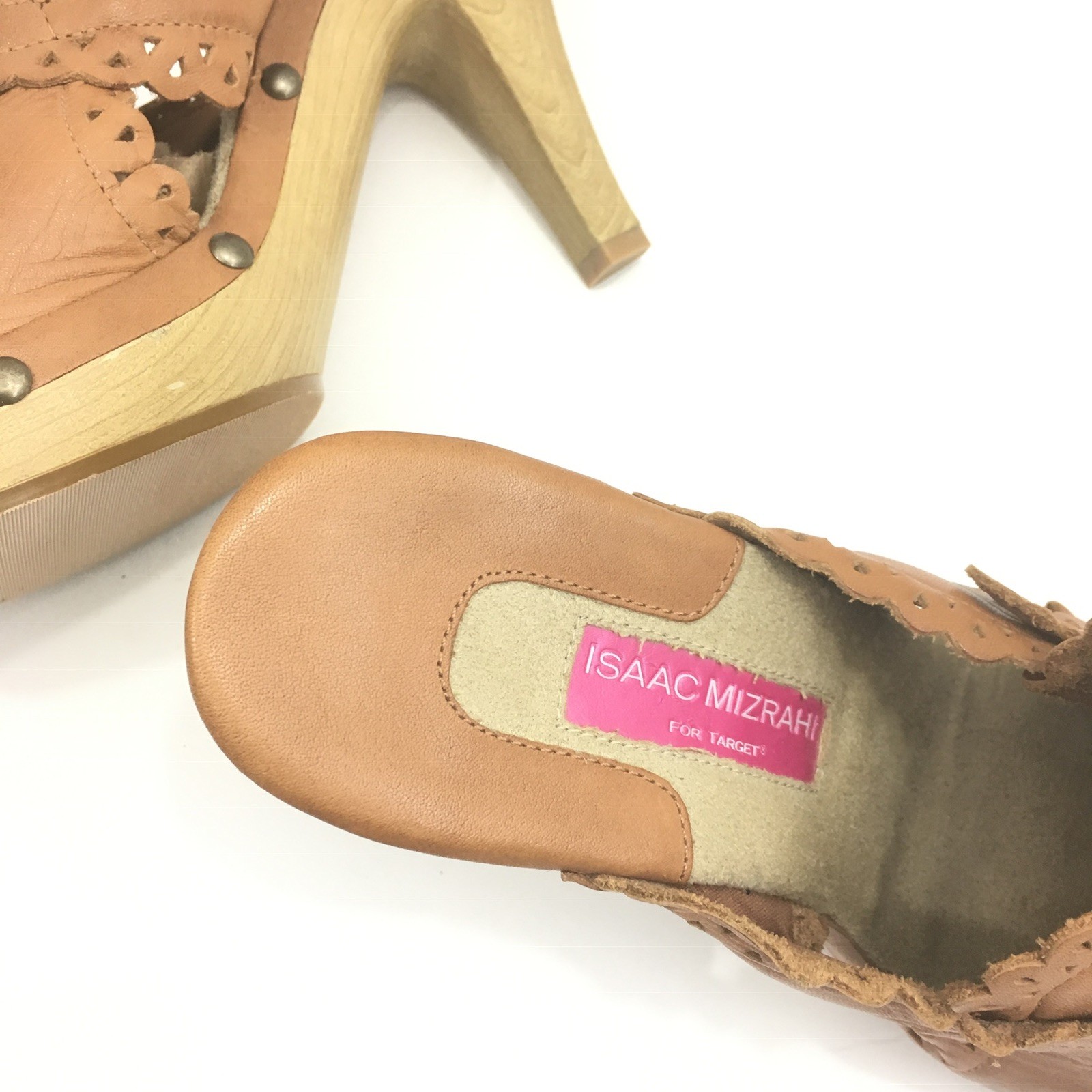 Isaac Mizrahi for Target Blondie Women’s Size 8 Tan Mules Heels