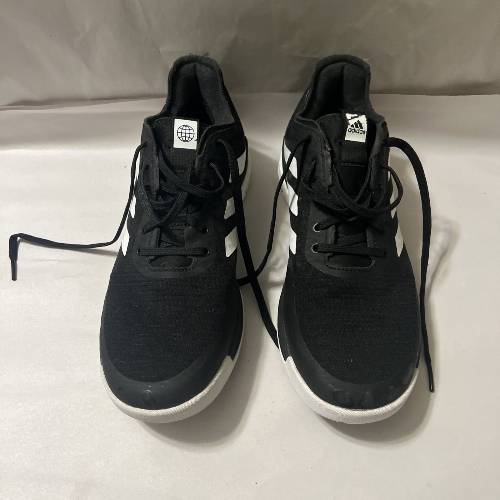 Adidas Crazyflight Womens Size 8 1/2 Black White Athletic Court Shoes Sneakers