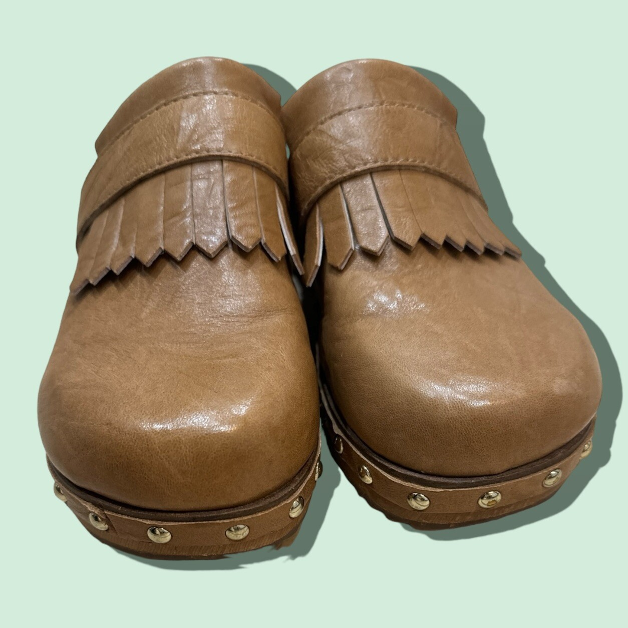 Kelsi Dagger Brooklyn Women’s Hobby Clog, Women’s Size 7, Clogs, Brown, Leather