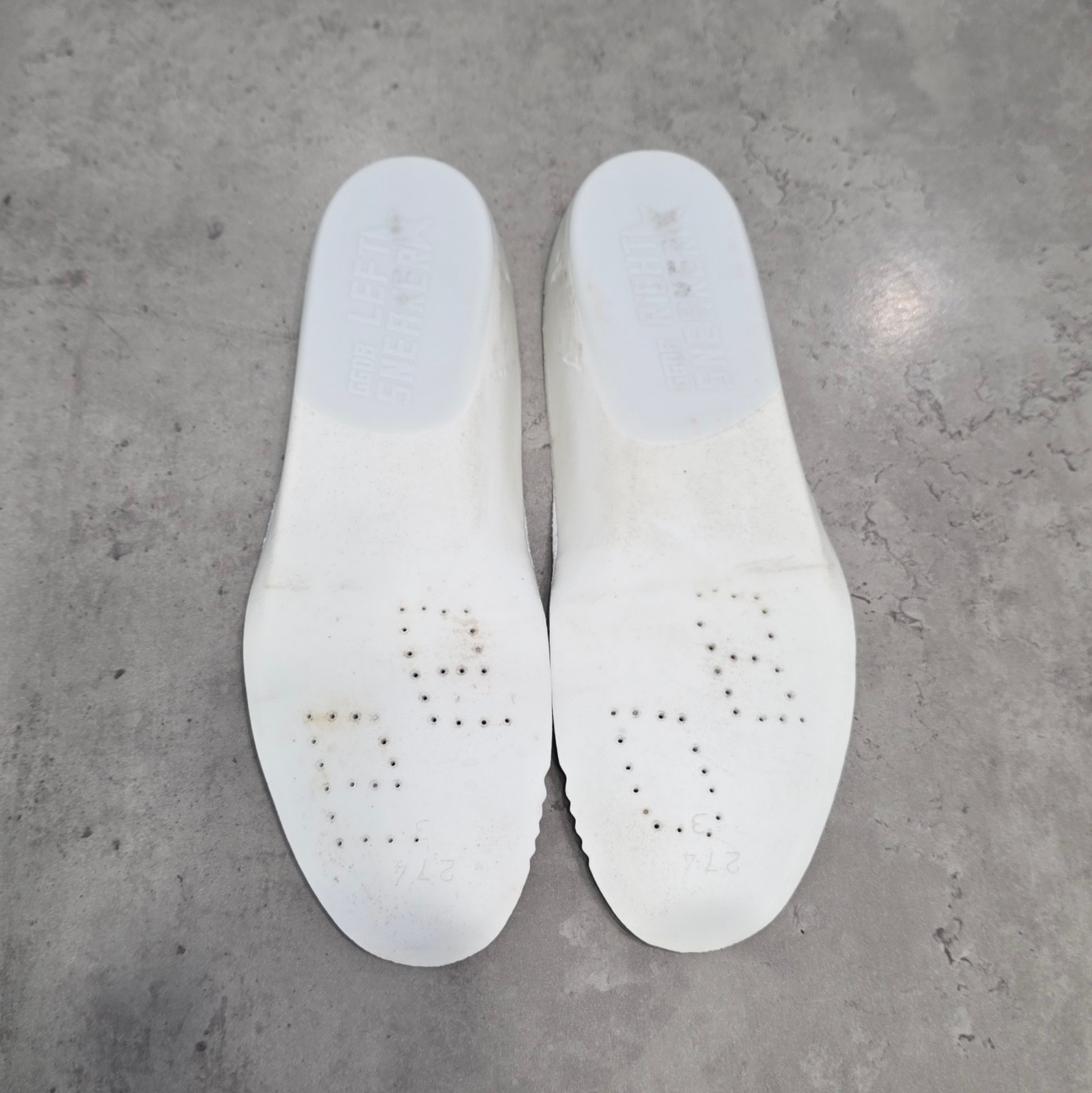 Golden Goose Hi Star Women’s Sneakers White Leather Platform Shoes Size 39