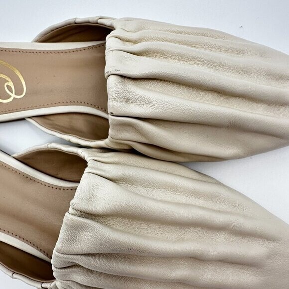Sam Edelman Ivory Leather Cecilia Mule Slip On Shoes Women’s 7.5