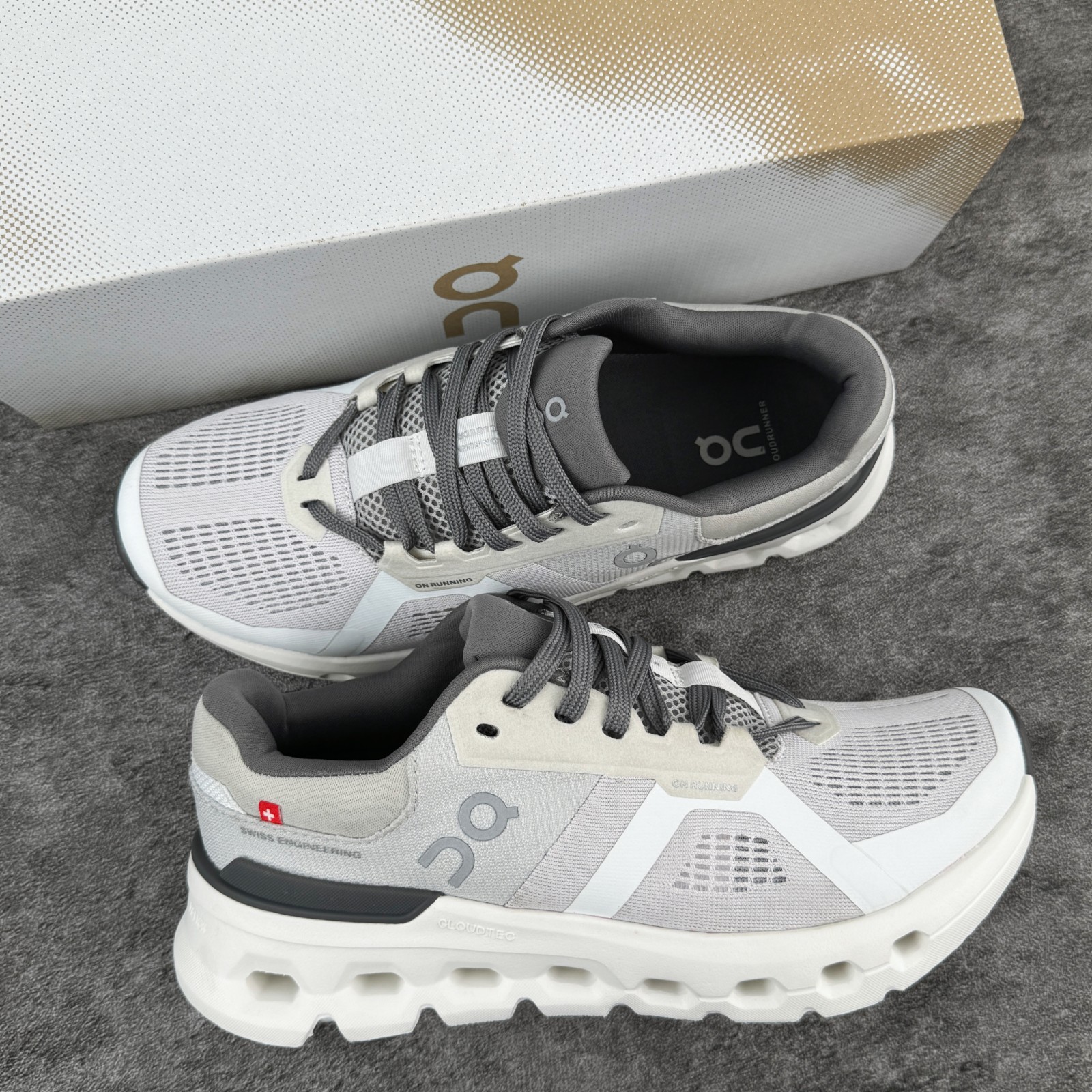 NEW On CLOUDRUNNER 2 Women’s Running Shoes Frost | White US Sizes 7-9