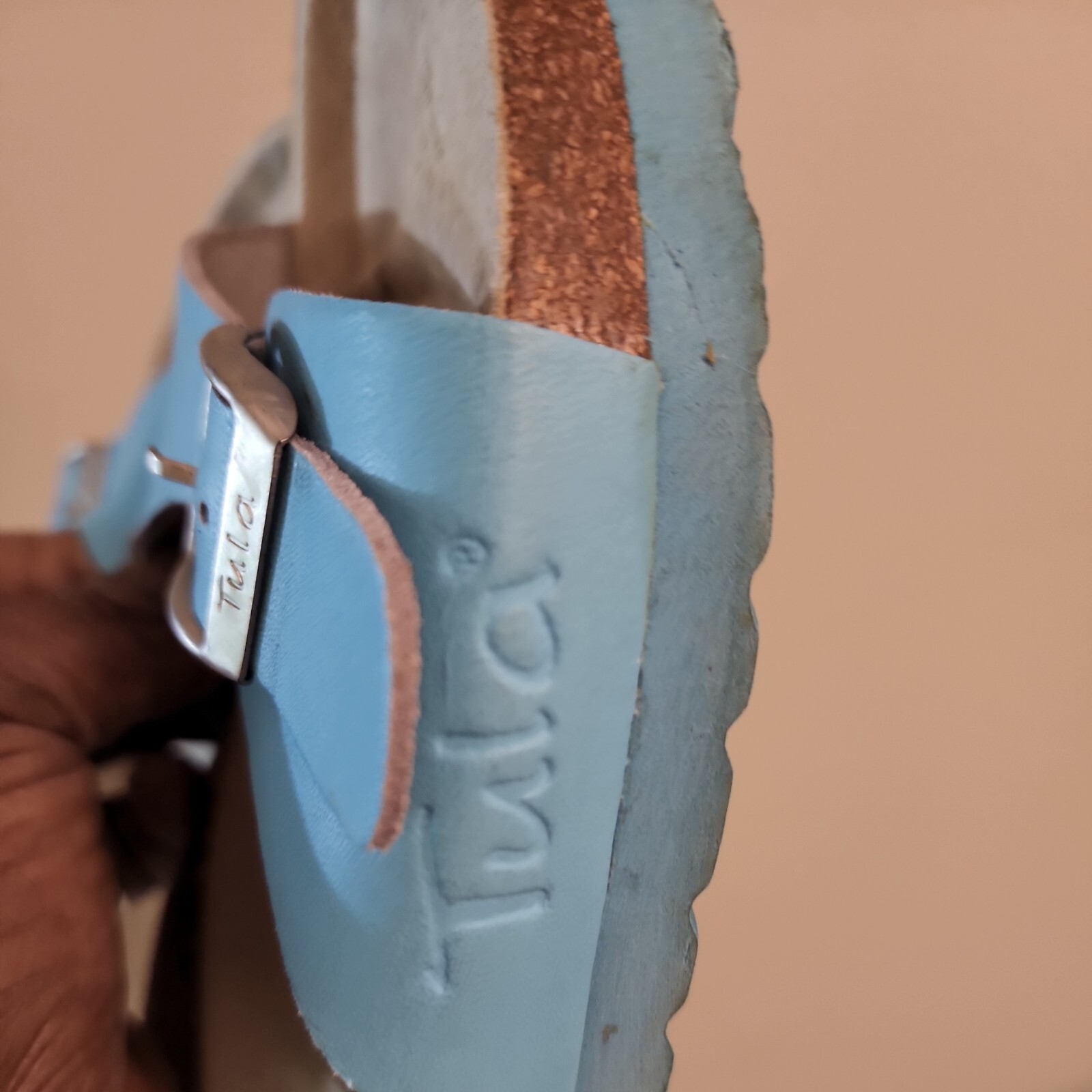 Tula By Birkenstock Blue Sandals Slides Shoes Women’s EU 37.5. US 6.5/GUC