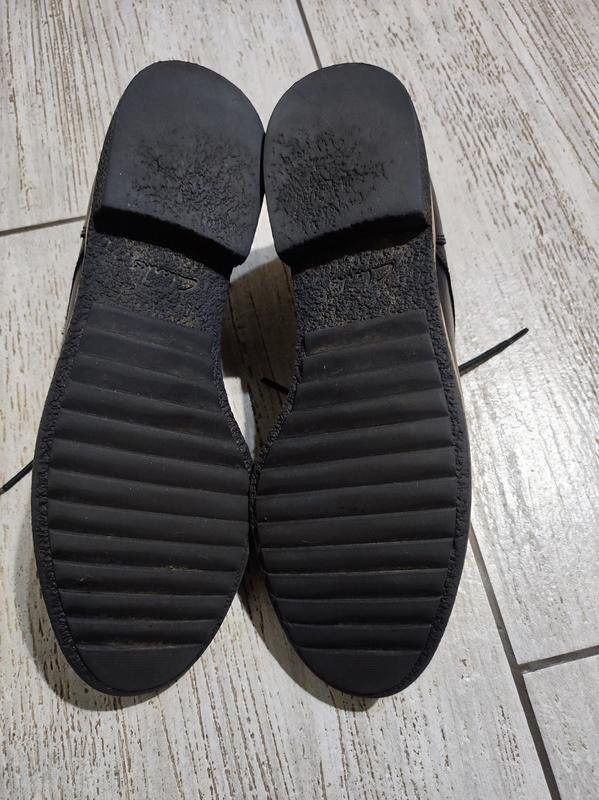 womens clarks loafers black leather 39 #7BOH