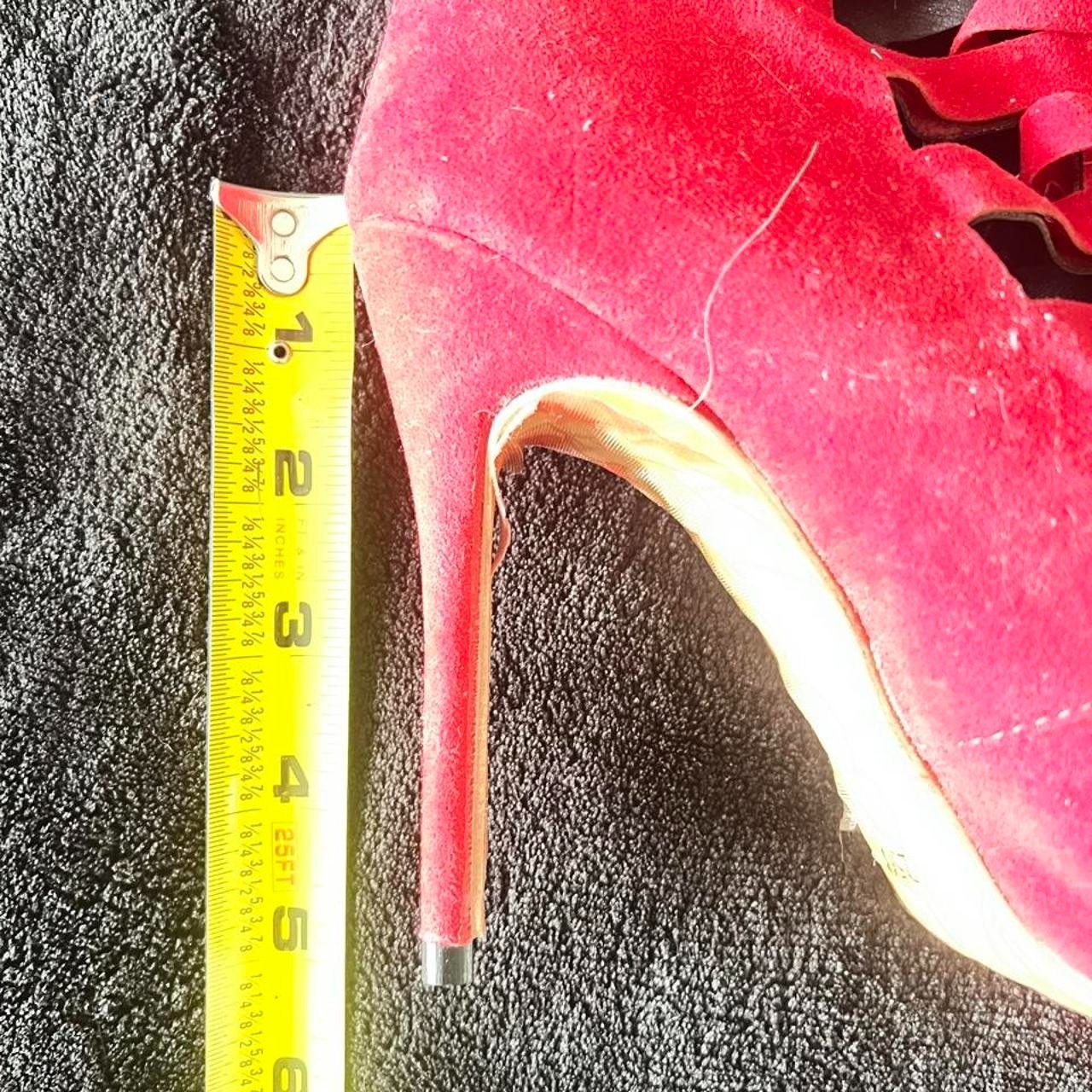 Red fashion boots size 9