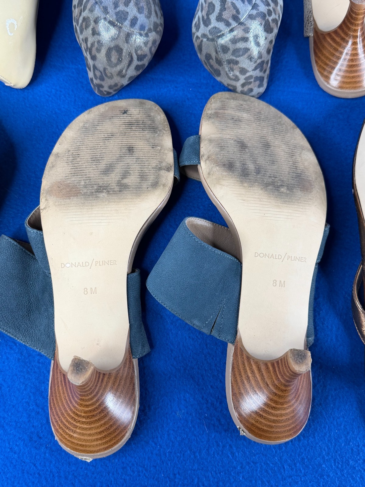 SIZE 8-8 1/2 LOT OF 8 PAIRS OF WOMENS SHOES INCLUDING DIOR & OTHER BRANDS