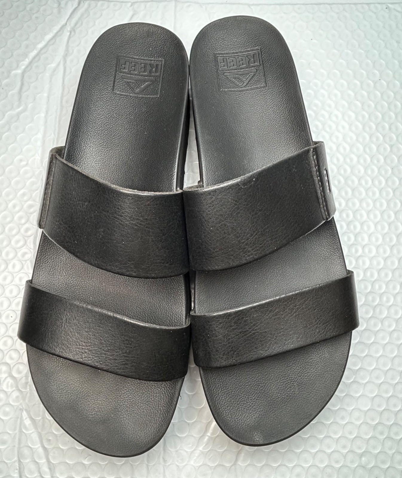 Reef Cushion Vista Hi Platform Slide Sandals Black Women’s Size 9