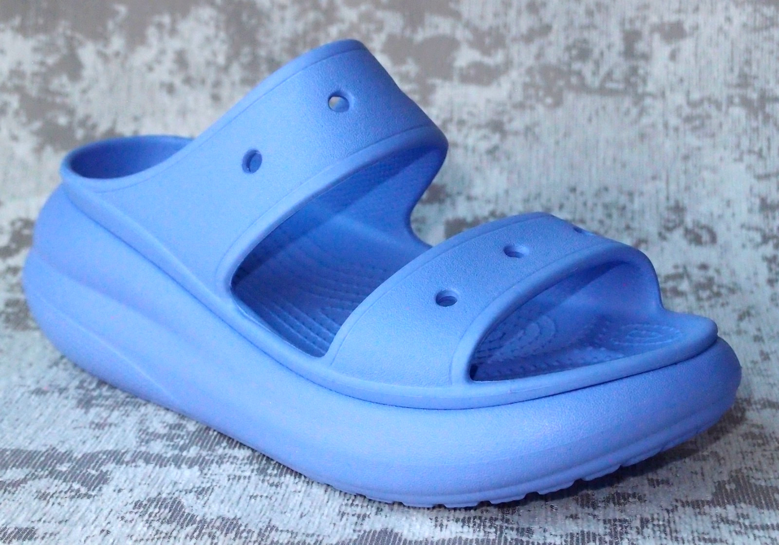 Crocs Classic Crush Sandal Platform Slides Wedge ❤️ Moon Jelly ❤️NWT SIZE 8❤️2