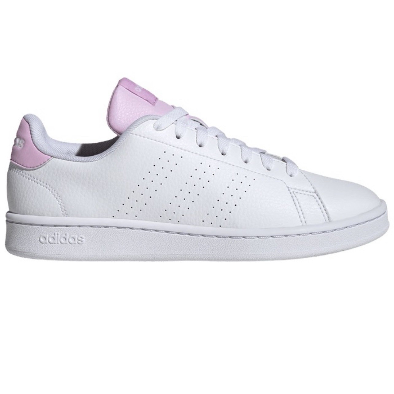 Adidas Advantage Women’s Athletic Tennis Shoe White Sneaker Trainer #320