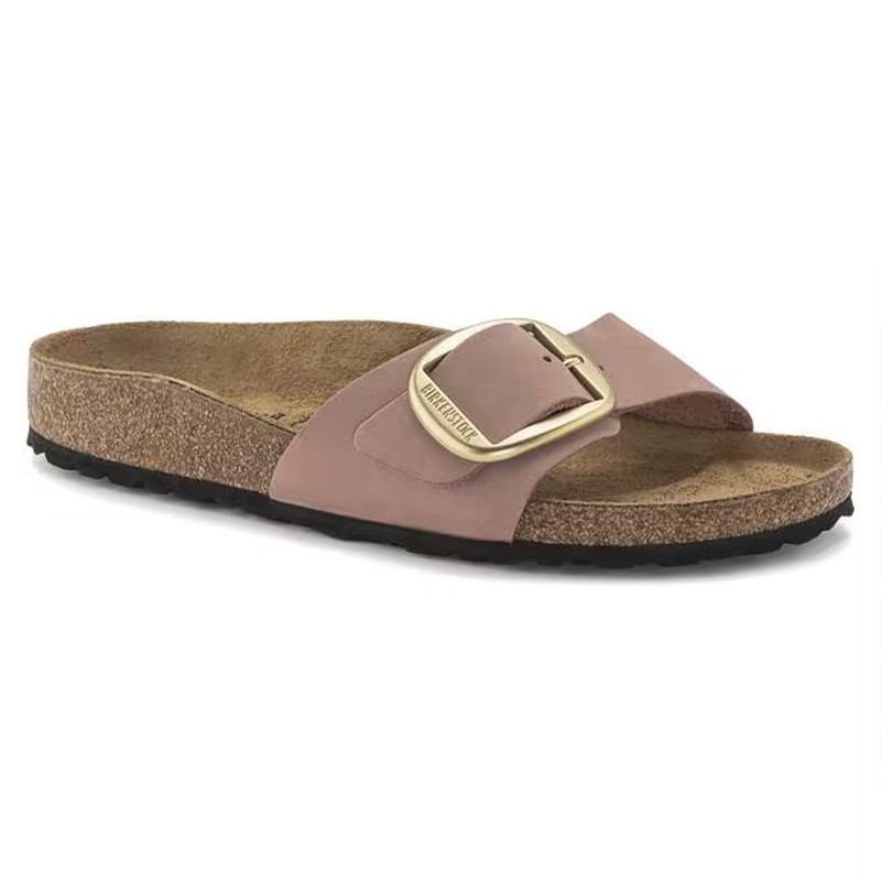 Birkenstock Madrid Big Buckle Nubuck Leather Old Rose Women’s Sandals Narrow Siz