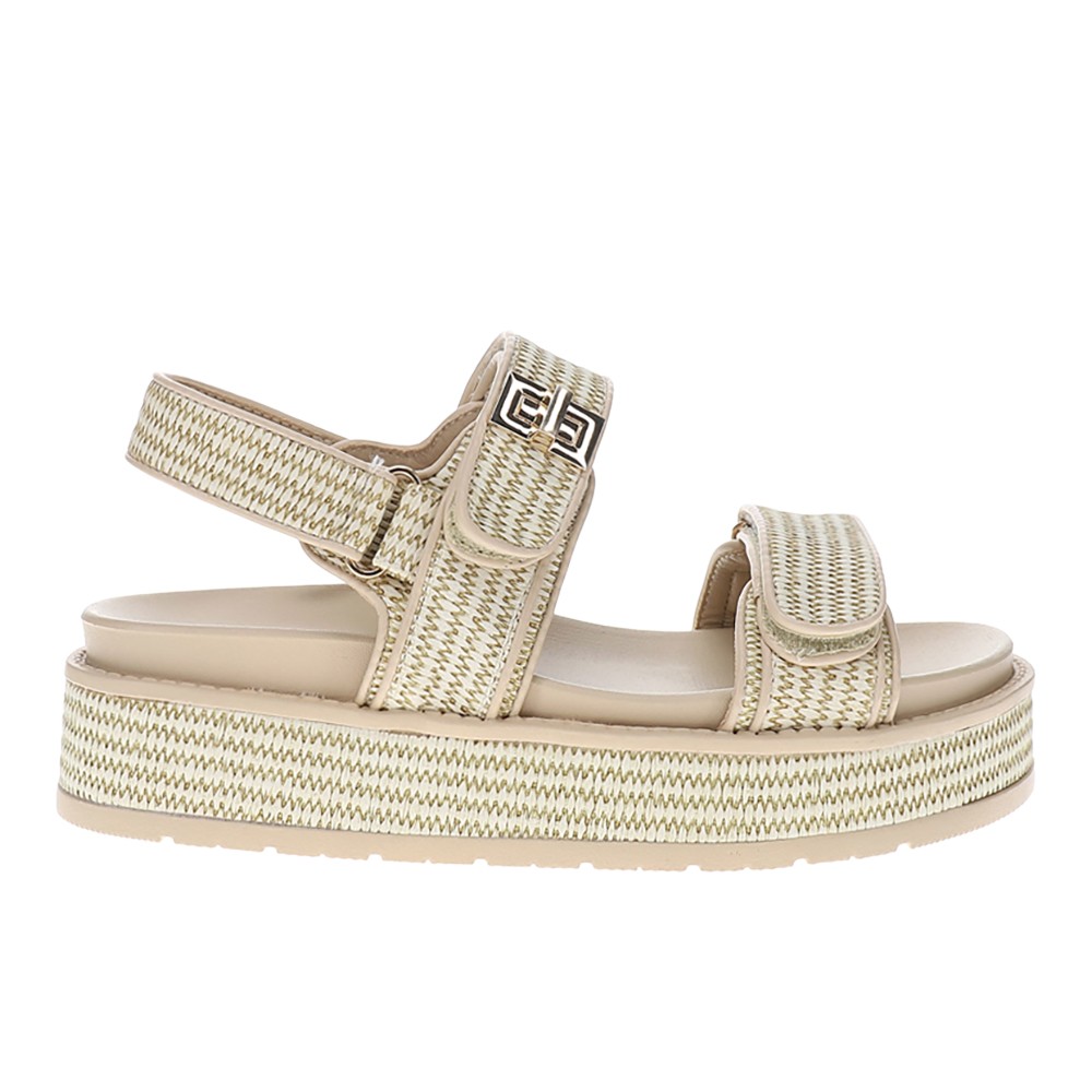 Corkys Go For It Platform Womens Beige Casual Sandals 41-0589-SARF