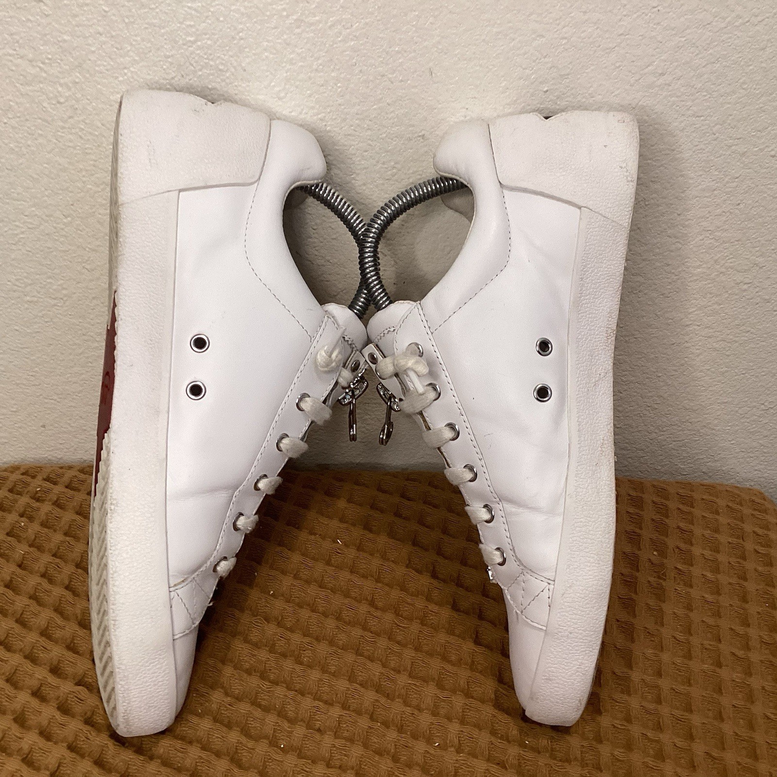 Ash NIRVANA Women’s Zip Details Sneakers EU 40 US 9 White Leather