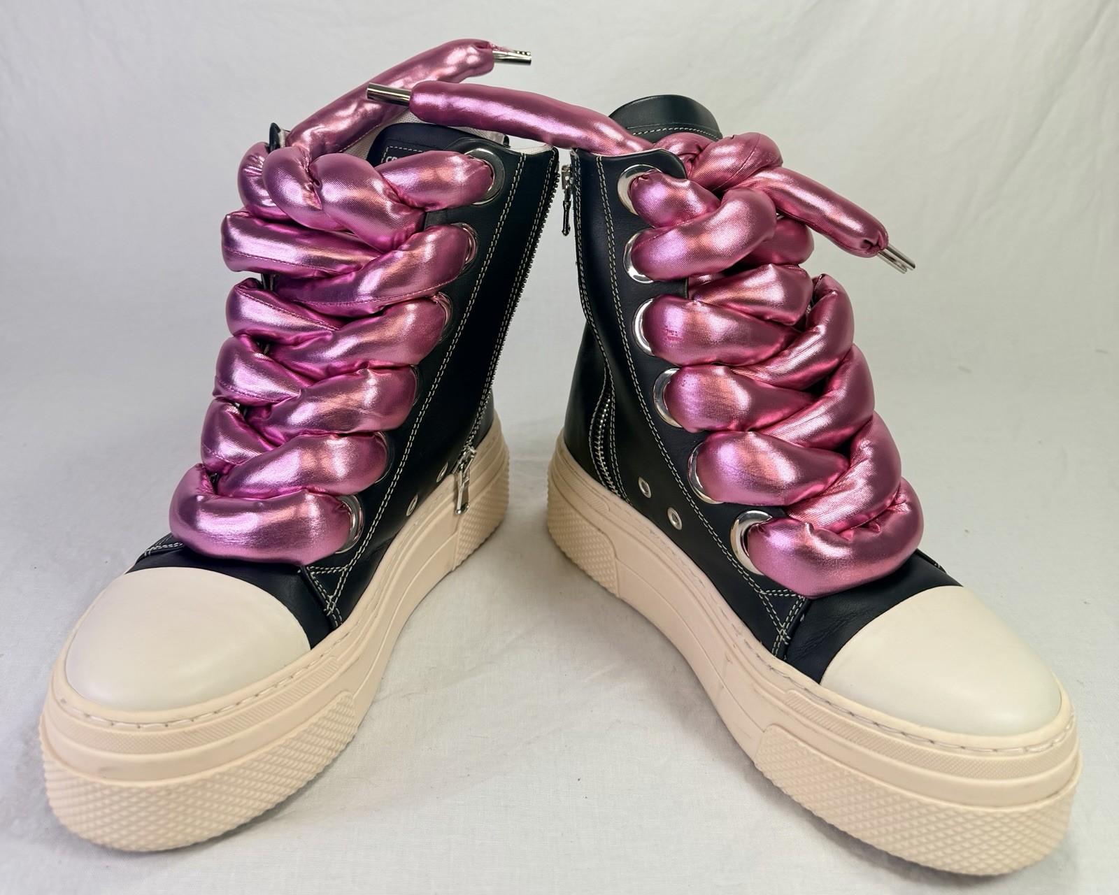 CR03 Cristian Zerotre Calipso 300 Italy Leather Platform High Top EU 37