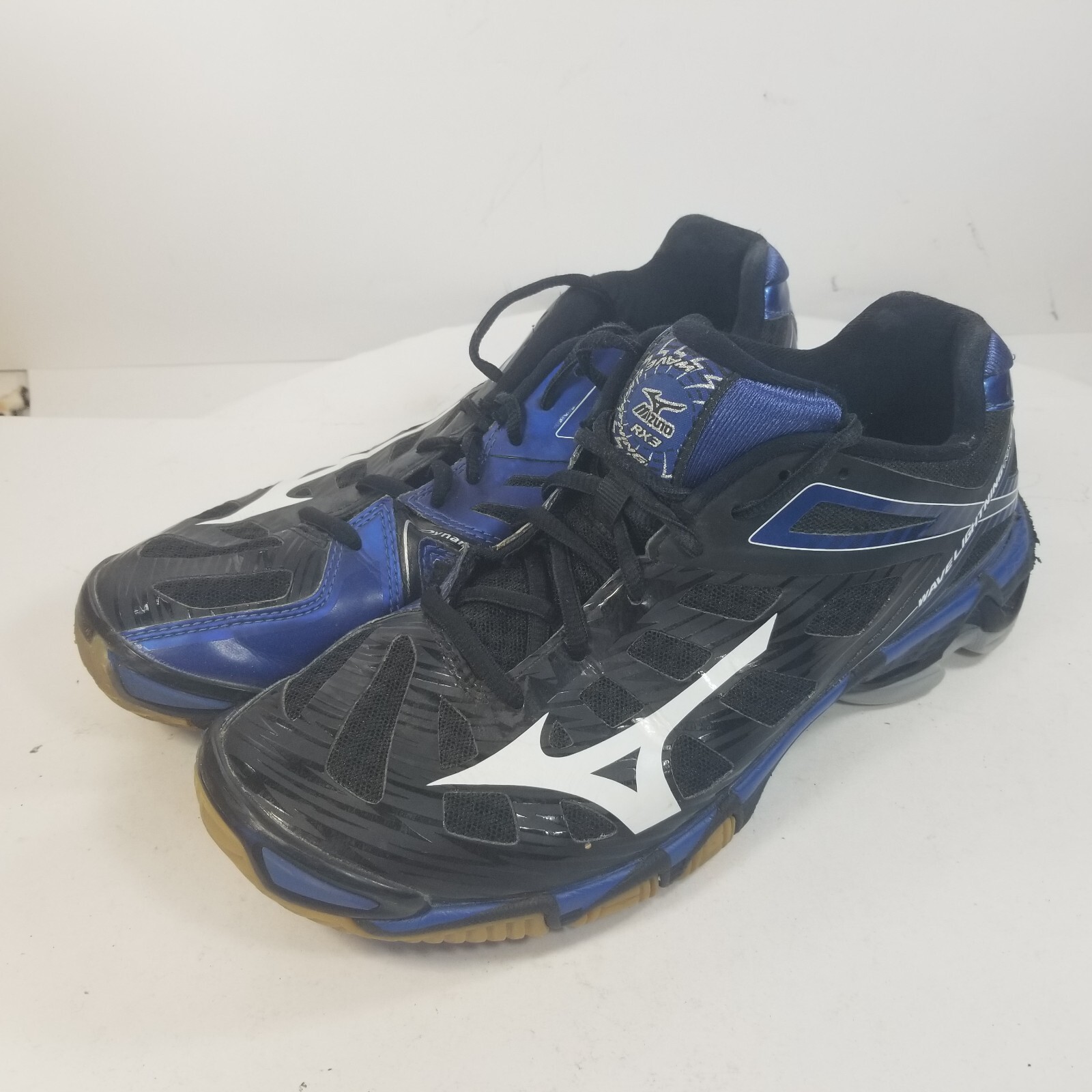Mizuno Wave Lightning RX3 Black Blue Running Shoes Women’s Sz 9