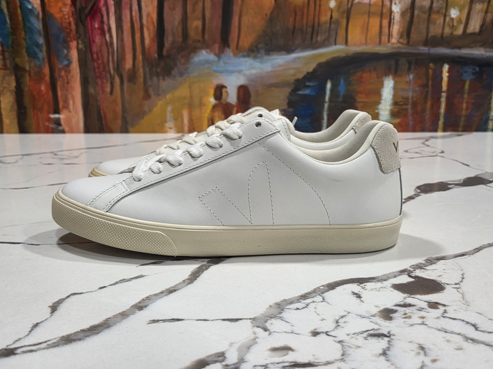Veja Esplar Leather Extra White Size 7 Women’s 40 EU Made in Brazil EA0200001B