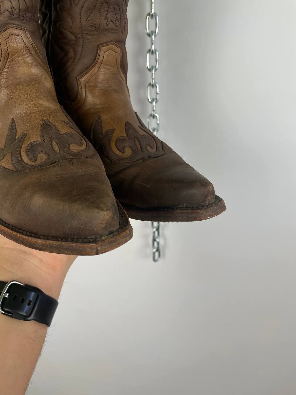 Tony Mora Women’s Cowgirl Boots 38 EU Brown Leather Western Made in Spain