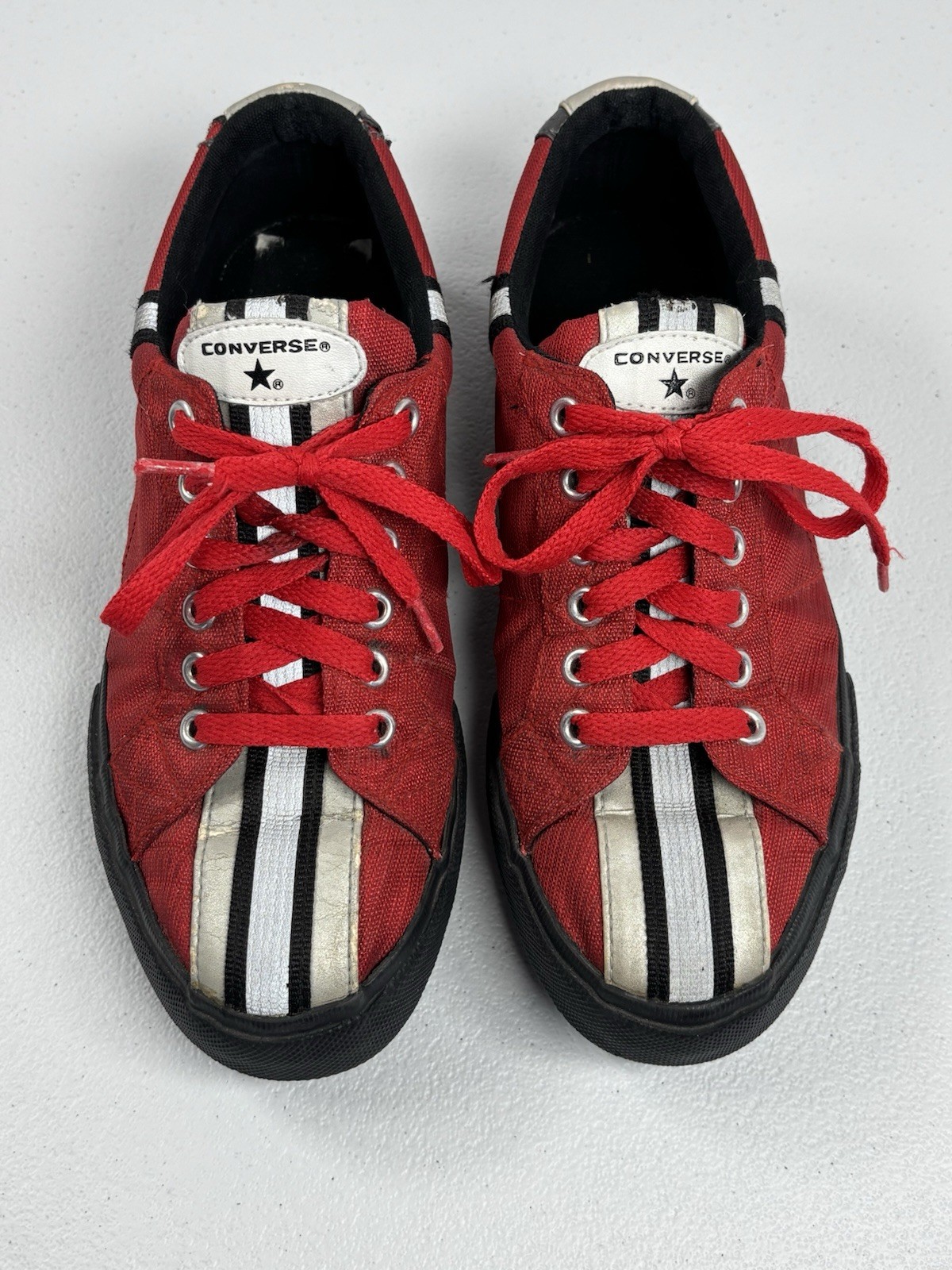Converse Chuck Taylor All Star Red Sneakers White Black Trim