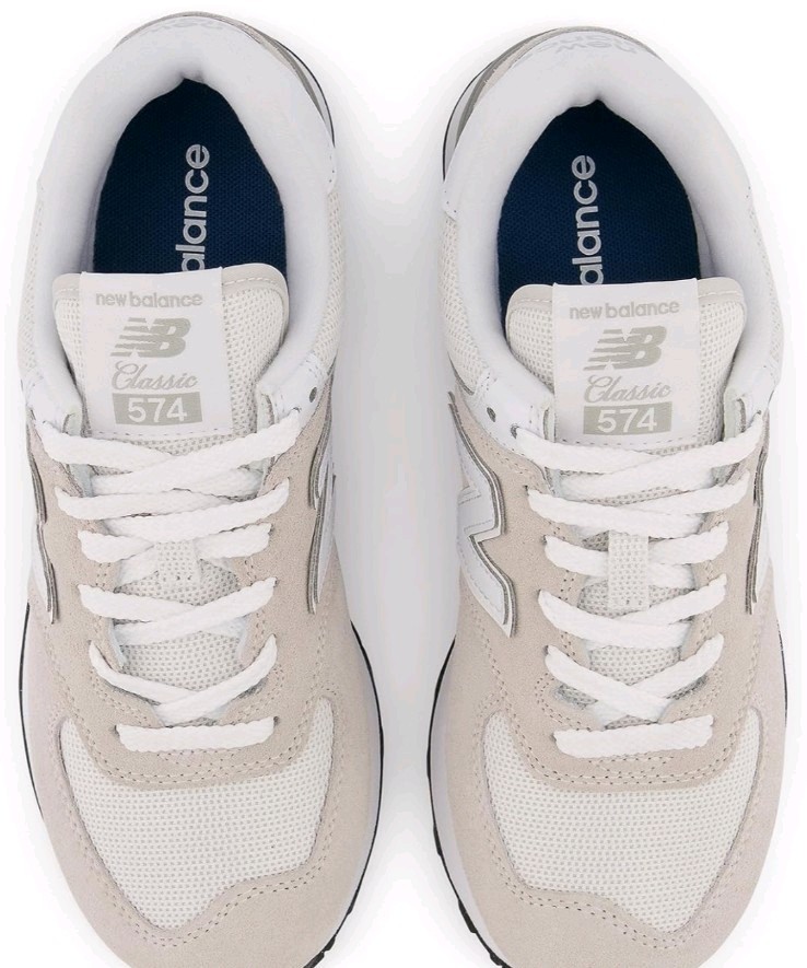 New Balance Women’s 574 Core Sneaker Size 8.5 W 7.0 M US color grey white