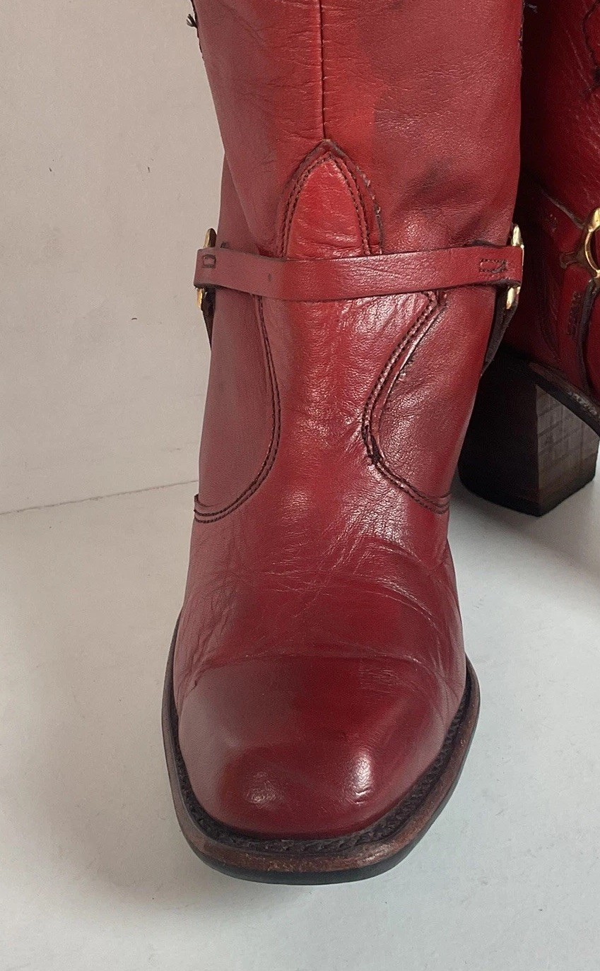 Vintage Wrangler Tall Western Harness Boots | USA Made | Women’s 7 M