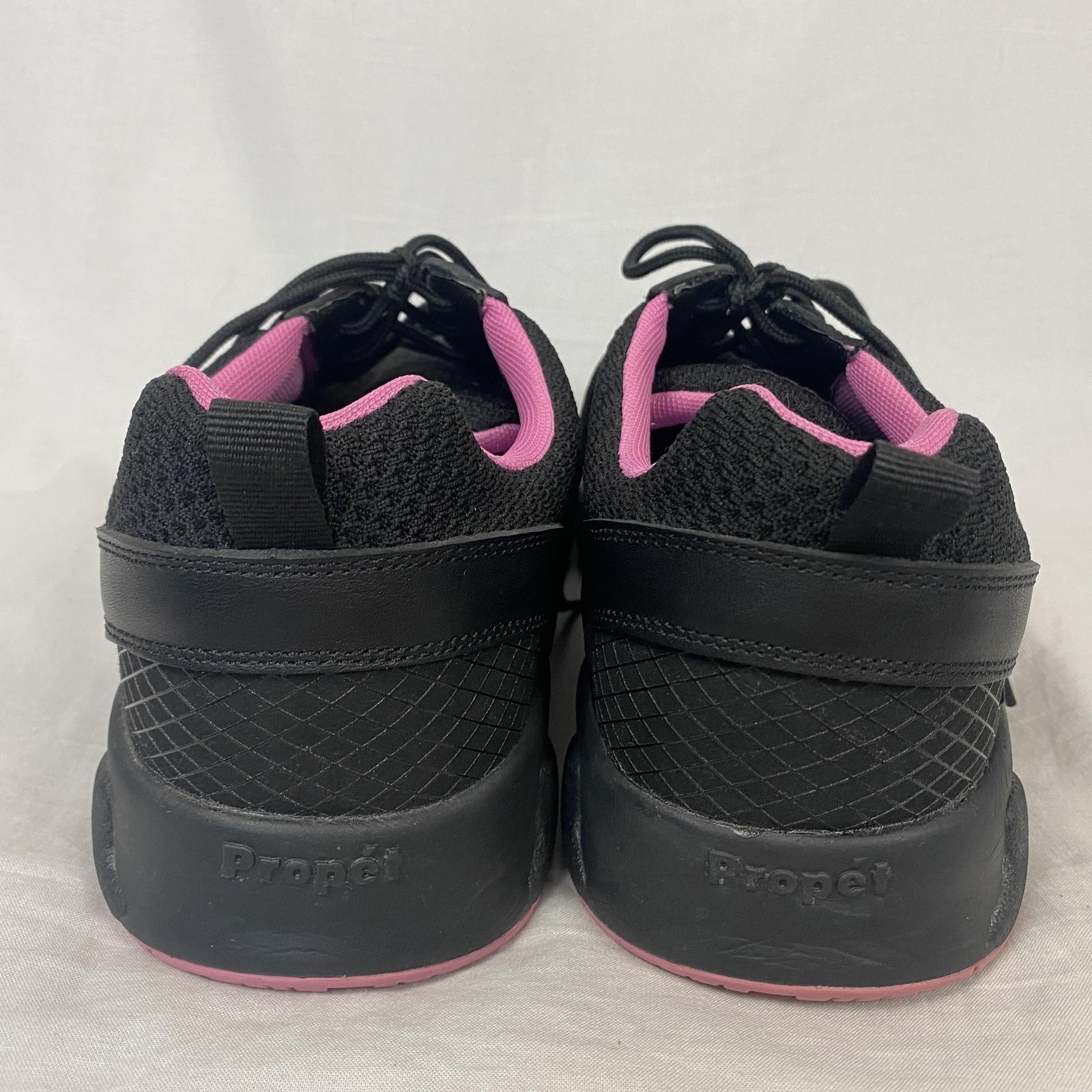 Propet Shoes Womens 13 4E Black Pink Sneakers Extra Volume Orthotic Diabetic