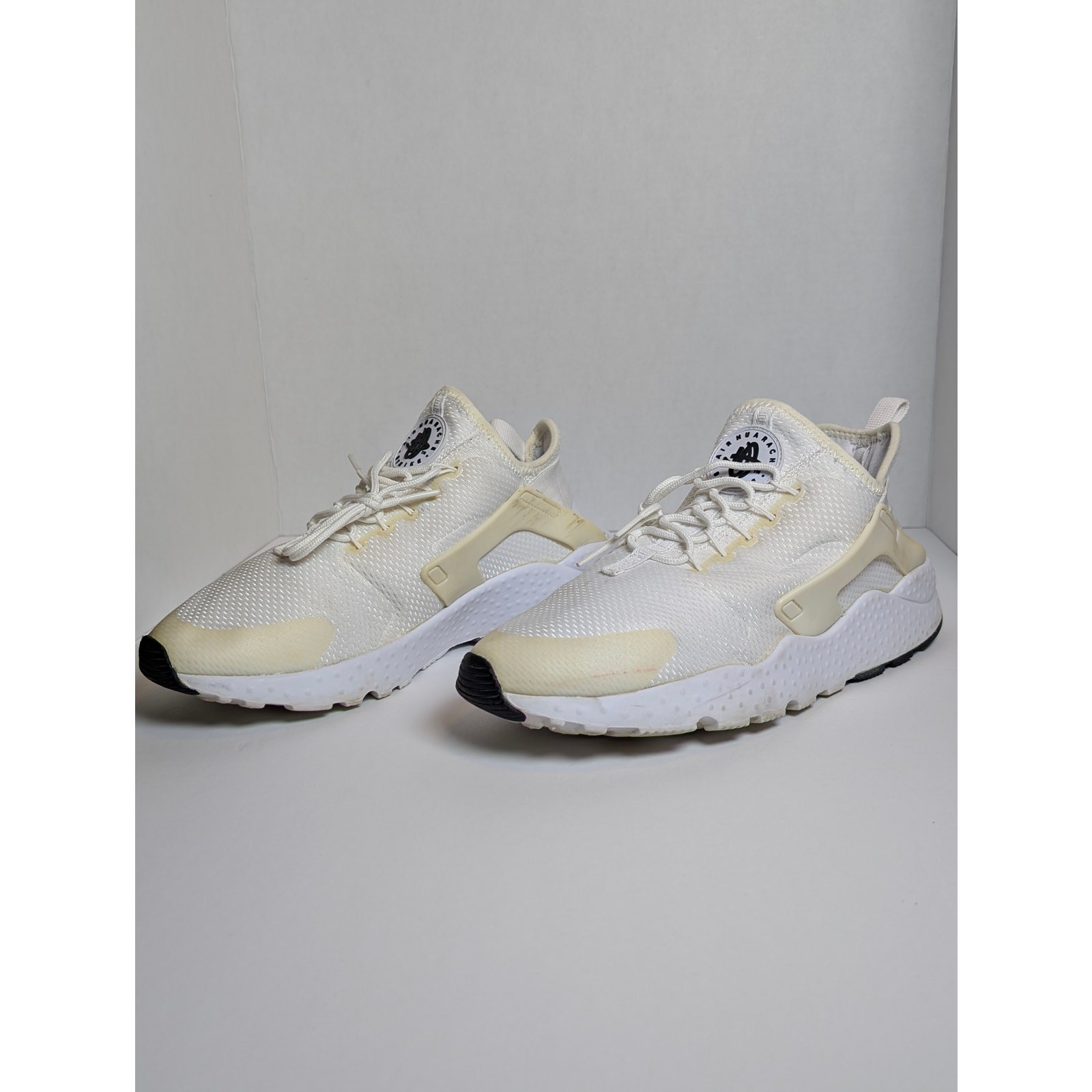 Nike Air Huarache Run Ultra White Cream Womens Size 10 Sneakers 819151-102