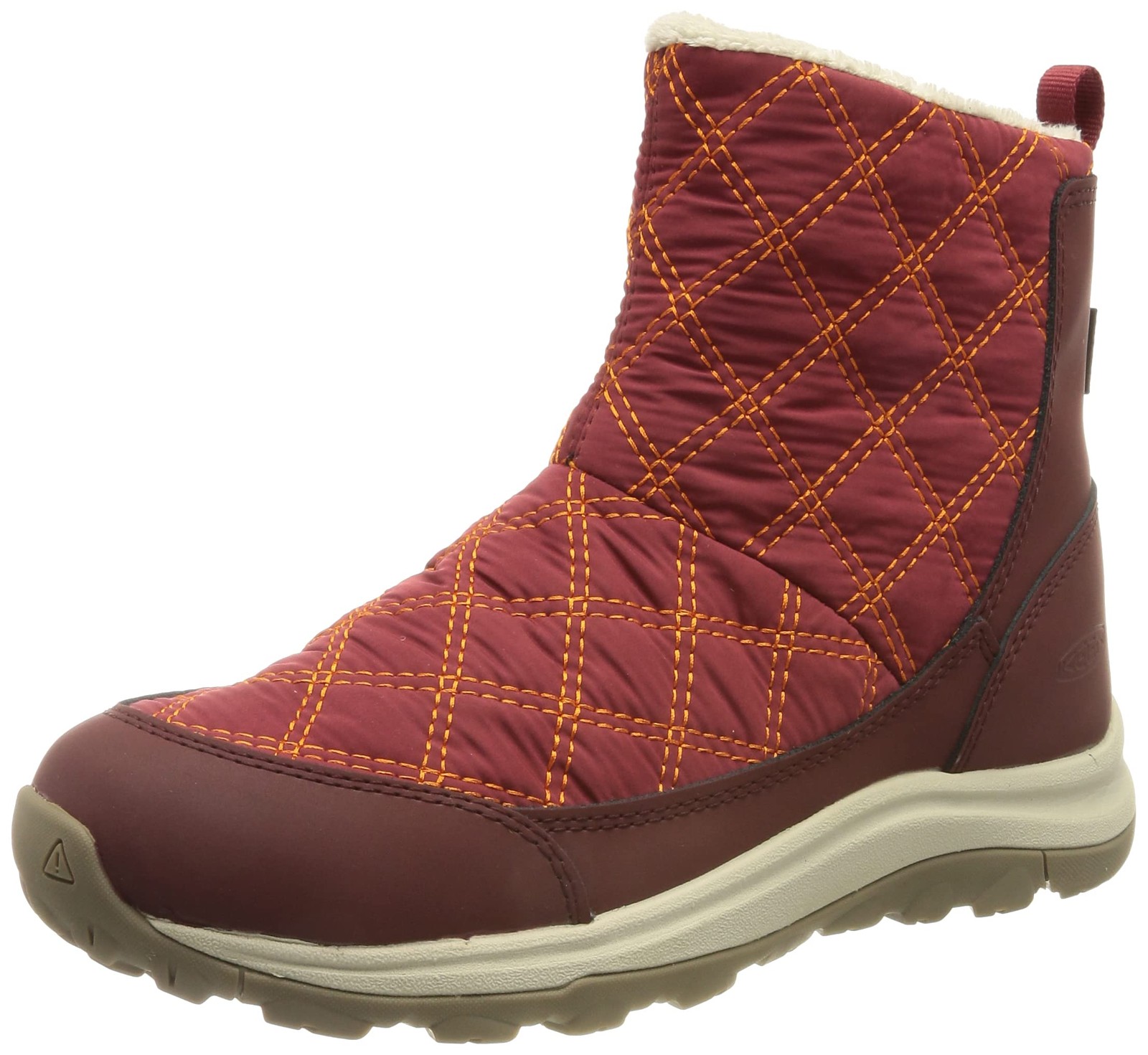 KEEN Womens Terradora 2 Wintry Waterproof Pull-On Snow Boot, Rhubarb/Andorra, 8