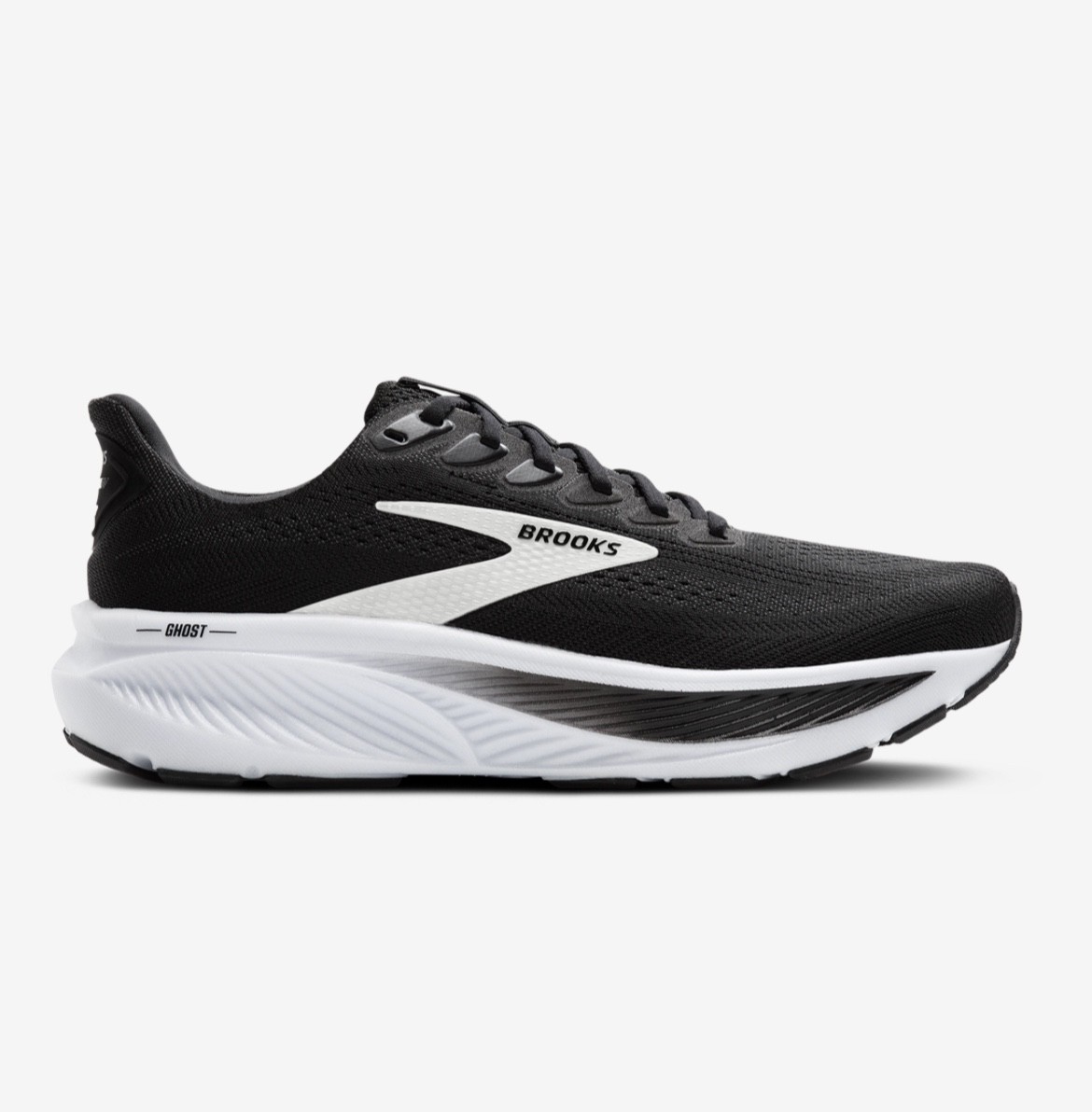 Brooks Ghost 17 120431 1B 090 black/white womens running sneaker NWB