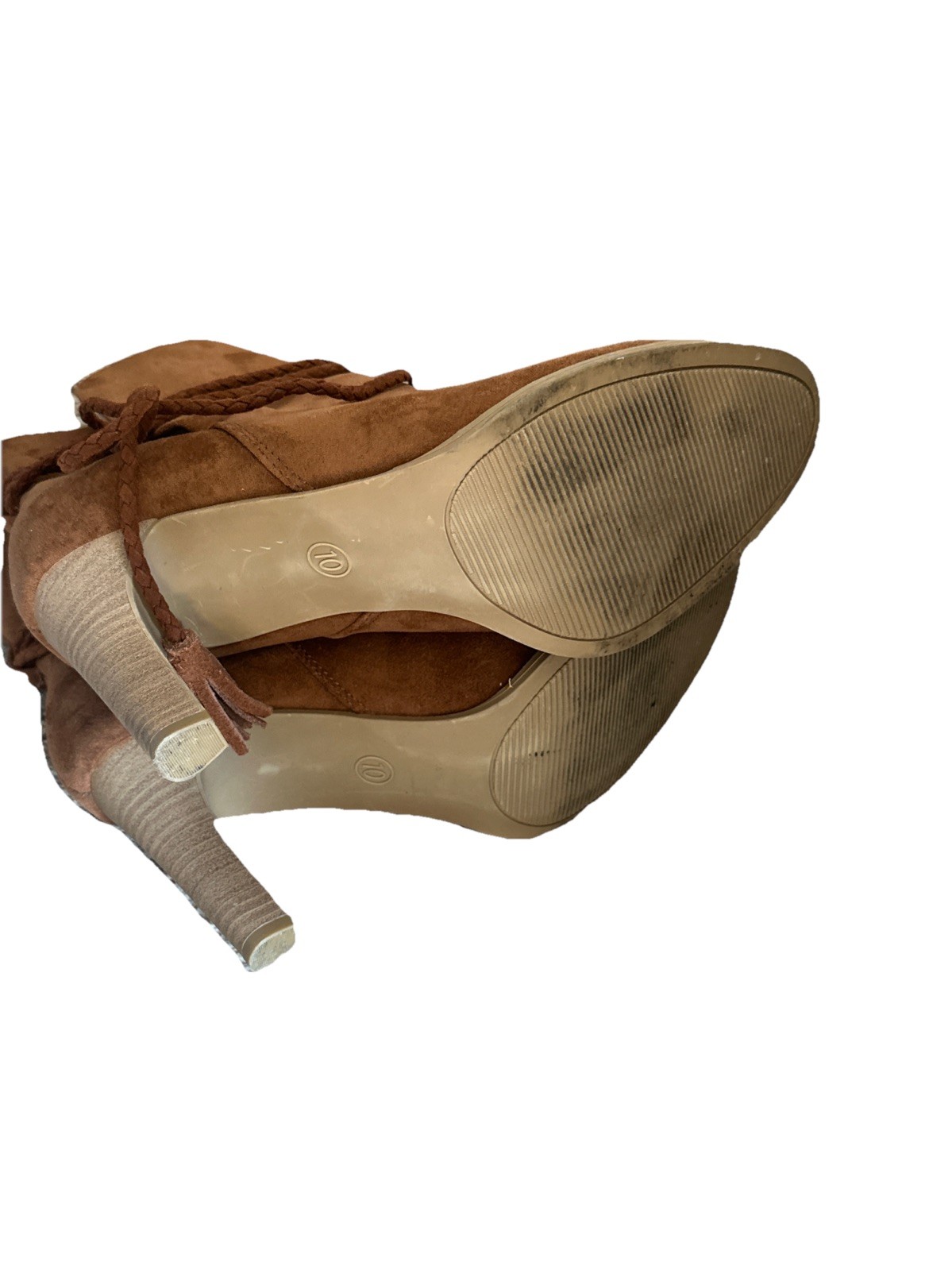 Isaac Mizrahi for Target Brown Suede Ankle Boots Heels – 10