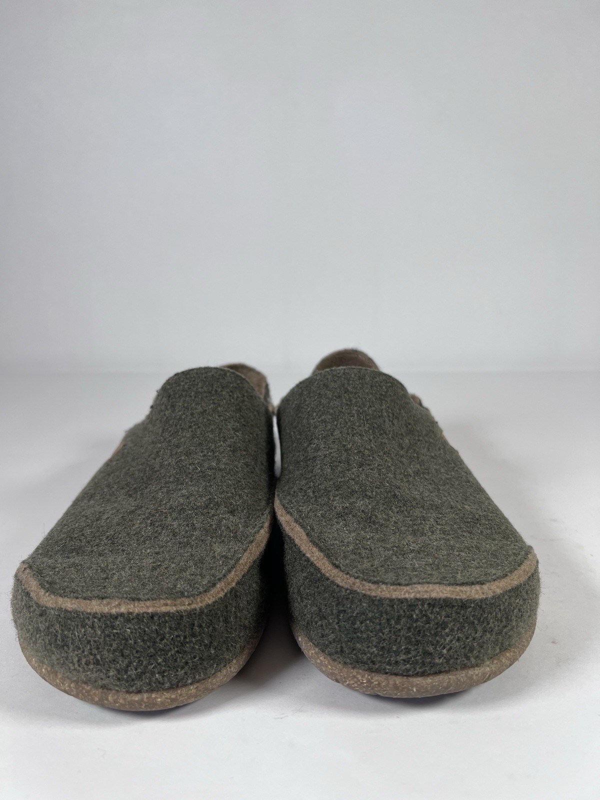 Taos Wool Clogs Unisex Mens 9 Womens 11 Olive Green Slippers 42